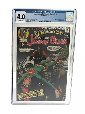 Buy Superman's Pal Jimmy Olsen #134 CGC 4.0 KEY 1st App Darkseid (Cameo, Last Page) • 5.25£