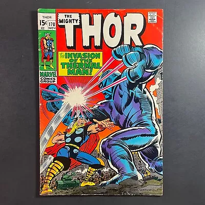 Buy Thor 170 KEY Silver Age Marvel 1969 Stan Lee Comic Jack Kirby John Romita Sr. • 16.18£