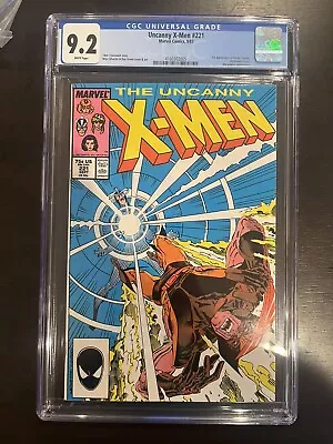 Buy The Uncanny X-Men 221 CGC 9.2 White Pages 🔥1st Mr Sinister (1987) Marvel Comics • 72.74£