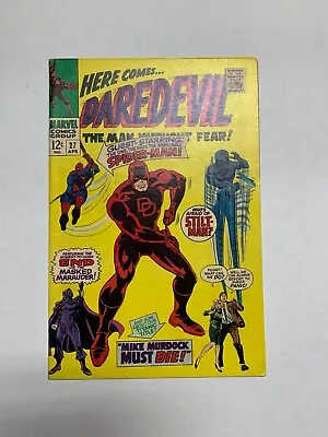 Buy Marvel Comic- DAREDEVIL #27 Murdock SPIDER-MAN APPEARANCE (1967) - Nice Copy! • 49.84£