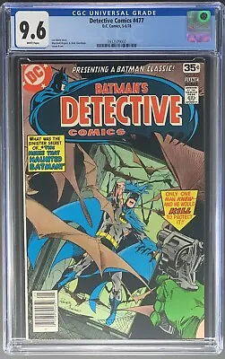 Buy Detective Comics #477 CGC 9.6 WP - Batman - Wein Story,  Rogers & Giordano Art • 94.95£