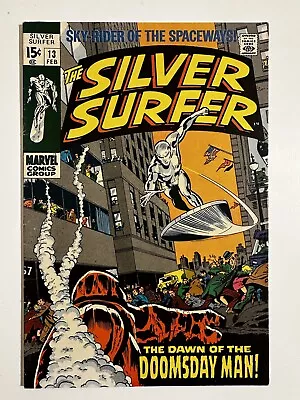 Buy Silver Surfer #13 Marvel Comics 1970 VG/F   1st App Of Doomsday Man • 35.97£