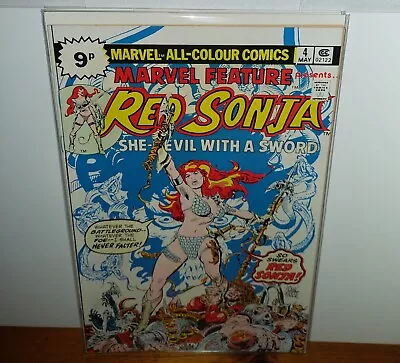 Buy Marvel Feature #4 Red Sonja Rare Bronze Age Marvel Comics 1976 • 4.99£