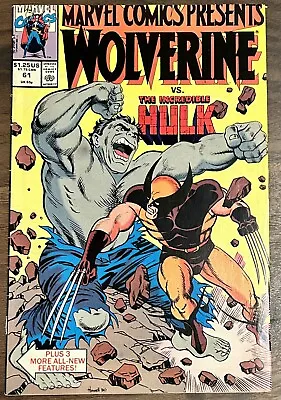 Buy 1990 Marvel Comics Presents Wolverine Vs Hulk #61 Scarlet Witch Doctor Strange • 16£