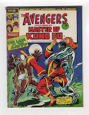 Buy 1966 Marvel Avengers #33 + Master Of Kung Fu #17 1st Black Jack Tarr Rare Uk  - • 49.32£
