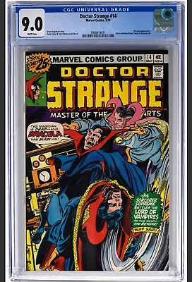 Buy Doctor Strange #14 (1976) - CGC 9.0 - Dracula Cover & Appearance • 98.95£