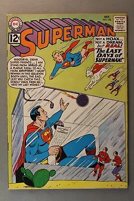Buy Superman #156 *1962*  The Last Days Of Superman!  Swan & Klein~cover  Looks Good • 71.49£