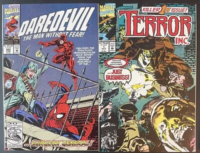 Buy Daredevil #305 + Terror Inc #1 KEY 1st Marvel Appearance Of Terror! Marvel 1992 • 4.05£