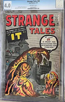 Buy Strange Tales #82  (Atlas Comics 1961) CGC 4.0 • 125£