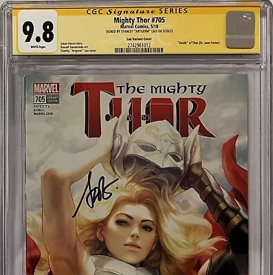 Buy The Mighty Thor #705 CGC 9.8 SS Stanley Artgerm Cover! Death Of Jane Foster Thor • 199.88£