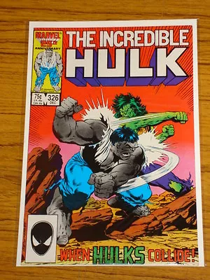 Buy Incredible Hulk #326 Vol1 Marvel Comics Doc Samson December 1986 • 9.99£