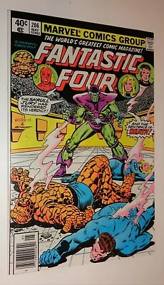 Buy Fantastic Four #206 Nm 9.4  White Pages 1979  Skrull • 23.80£