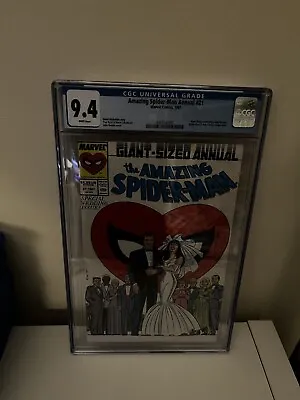 Buy Amazing Spider-man Annual #21 CGC 9.4 White Pages 1987 Marvel KEY ISSUE • 90£