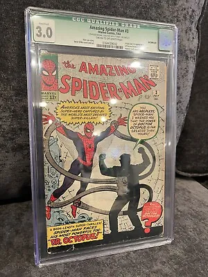 Buy Amazing Spider-Man #3 (CGC 3.0) 1st App. Doctor Octopus! - Marvel 1963 • 1,405.57£