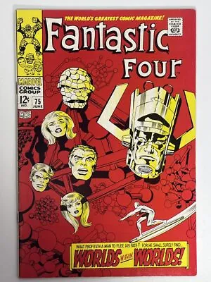 Buy Fantastic Four #75 (1968) Classic Cover Art By Jack Kirby; Bottom Staple Loos... • 68.29£