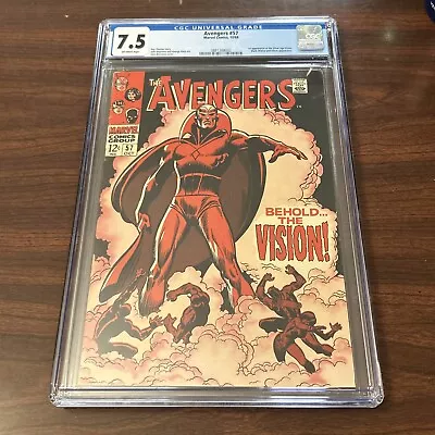 Buy Avengers #57 1968 CGC 7.5 (1st App Of Vision)* • 455.73£