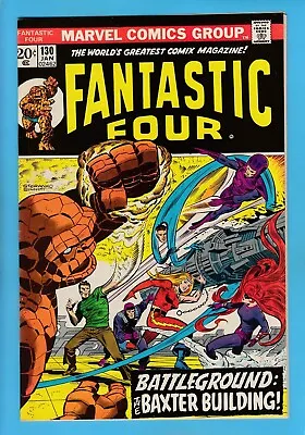 Buy Fantastic Four #130 Vfn+ (8.5) Inhumans- Glossy High Grade Us Cents Marvel- 1973 • 7.50£