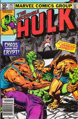 Buy Incredible Hulk, The #257 (Newsstand) FN; Marvel | 1st Arabian Knight Bill Mantl • 9.59£