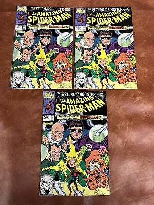 Buy 1990 Marvel Comics 3x Lot The Amazing Spider-Man #337 New Sinister Six 1st App • 23.46£