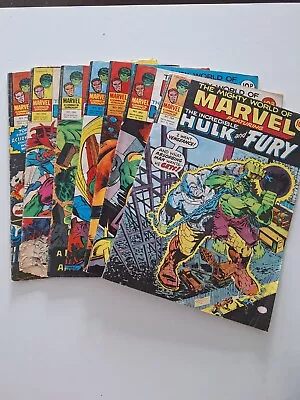 Buy Incredible Hulk And Fury Mighty World Of Marvel Comics 1977 258-264 Collection • 30£