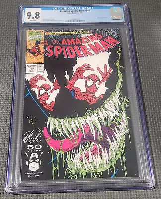 Buy AMAZING SPIDER-MAN #346 CGC 9.8 (1991) Erik Larsen Venom Cover Marvel Comics • 160.86£