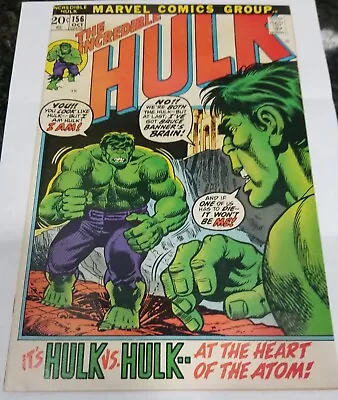 Buy  The Incredible Hulk #156 - Marvel 1972 -  FN/VF • 59.16£