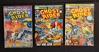 Buy Marvel Spotlight Lot Of 3 #6, 7, & 9 (Marvel Comics 1972) G- Ghost Rider • 59.58£