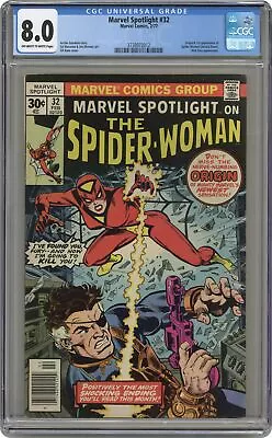 Buy Marvel Spotlight #32 CGC 8.0 1977 3738972012 1st App. And Origin Spider-Woman • 268.81£