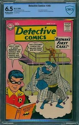 Buy Detective Comics #265 🌟 CBCS 6.5 🌟 Batman Origin Retold W New Facts! DC 1959 • 193.39£