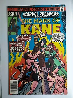 Buy 1977 Marvel Premiere 33 VG/F.First App. Solomon Kane In Color.Marvel Comics • 17.08£