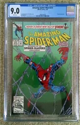 Buy Amazing Spider-man #373 - Cgc 9.0 - Venom Backup Story!! • 40.54£