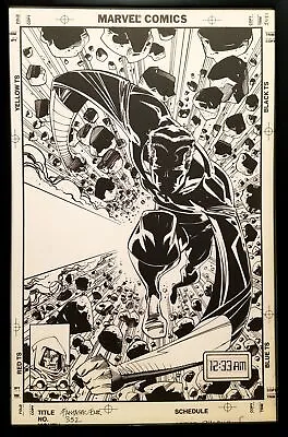 Buy Fantastic Four #352 Walt Simonson 11x17 FRAMED Original Art Poster Marvel Comics • 47.61£