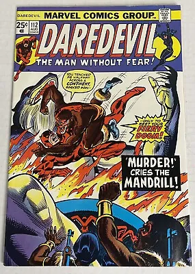 Buy Daredevil # 112 - Murder Cries The Mandrill -black Widow-high Grade • 39.97£