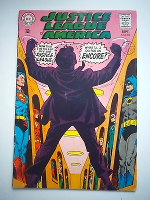 Buy DC Silver Age   JUSTICE LEAGUE OF AMERICA   #65   Sept 1968   FN+ • 18£