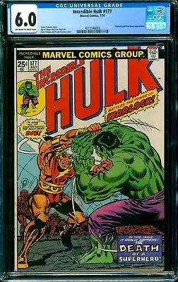Buy Incredible Hulk #177 CGC 6.0 ADAM WARLOCK Guardians Of The Galaxy MOVIE • 51.41£