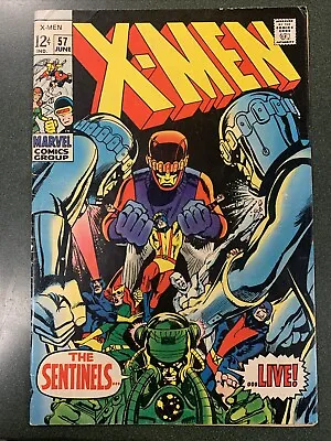 Buy Uncanny X-Men #57 (Marvel, 1969) 1st Larry Trask Neal Adams FN- • 74.11£