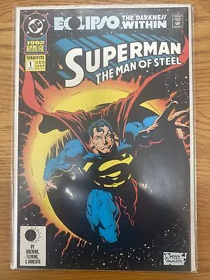 Buy Superman: The Man Of Steel Annual 1992 #1 Wozniak / Fleming DC Comics • 3.99£