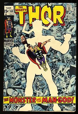 Buy Thor #169 FN+ 6.5 Origin Of Galactus! 1st Appearance Black Winter! Marvel 1969 • 56.77£