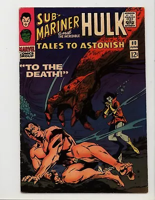 Buy Tales To Astonish 80 VG/F Hulk + Sub-Mariner 1966 • 13.66£