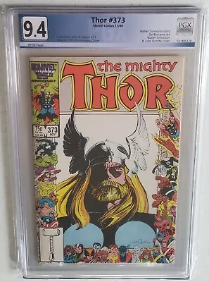 Buy Thor #373 Not Cgc Pgx Graded 9.4 White Pages   Marvel Comics 1986 • 47.30£