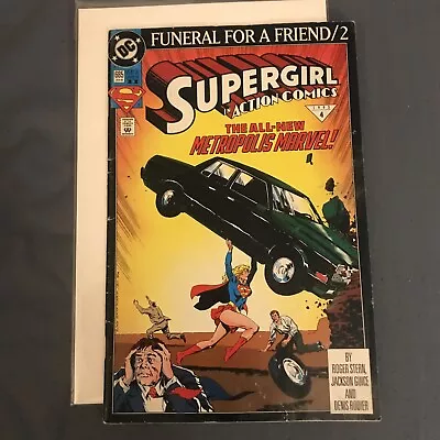 Buy Action Comics #685 Supergirl Action Comics #1 Homage DC Comic Book 1992 • 7.19£