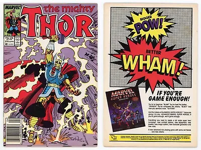 Buy Thor #378 (VG/FN 5.0) NEWSSTAND 1st Battle Armor Love & Thunder App 1987 Marvel • 7.88£