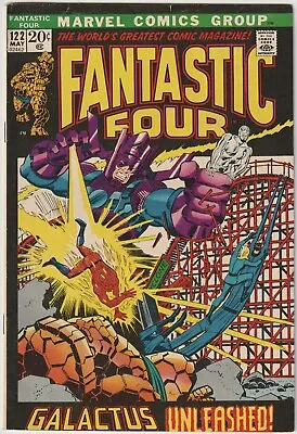 Buy Fantastic Four #122 FN- 5.5 Galactus And Silver Surfer Cover Marvel 1972  • 28.11£