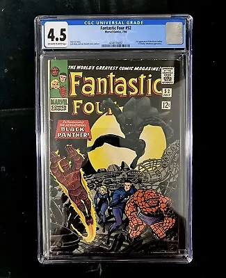 Buy Fantastic Four #52, CGC 4.5. 1st Appearance Black Panther (T’Challa) • 474.36£