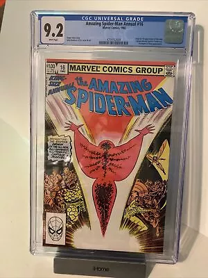 Buy Amazing Spider-Man Annual #16 (1982) Key 1st App Monica Rambeau CGC 9.2 BT364 • 126.29£