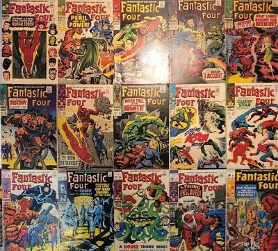 Buy Fantastic Four Silver Age Lot (16) 53-96* Many 1st App 1965 Jack Kirby Mid Grade • 397.70£