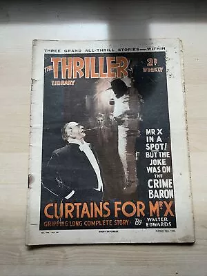 Buy Rb248- The Thriller Library, Curtains For Mr. X , No. 528. Vol. 20. 1939 • 10£