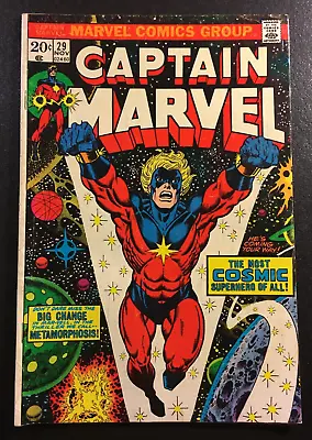 Buy Captain Marvel 29 KEY 1st App URANOS Sui San Thanos Mother V 1 Jim Starlin 1975 • 27.35£