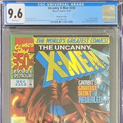 Buy Uncanny X-Men #350 CGC 9.6 Marvel NM Steve Seagle/Joe Madureira 1997 Foil Cover • 55.41£