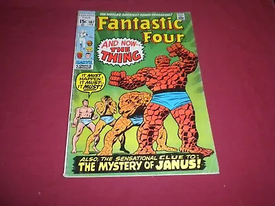 Buy BX4 Fantastic Four #107 Marvel 1971 Comic 5.0 Bronze Age VISIT STORE! • 9.79£